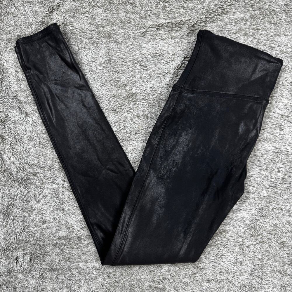 SPANX Shape Faux Leather Leggings Women's Medium